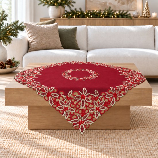 Χριστουγεννιάτικο Καρέ 85x85 24994 Red Χριστουγεννιάτικο Καρέ 85x85 24994 Red