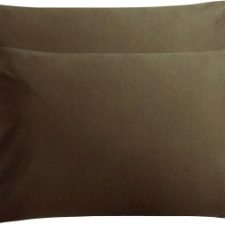 Ζεύγος Μαξιλαροθήκες Le Blanc Μονόχρωμες Brown 50Χ70 Ζεύγος Μαξιλαροθήκες Le Blanc Μονόχρωμες Brown 50Χ70