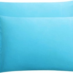 Ζεύγος Μαξιλαροθήκες Le Blanc Μονόχρωμες Turquoise 50Χ70 Ζεύγος Μαξιλαροθήκες Le Blanc Μονόχρωμες Turquoise 50Χ70