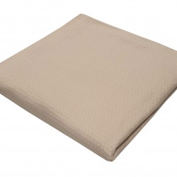 Κουβέρτα Πικέ Le Blanc Sanforized Cotton 100% Μονή 170x260 Beige Κουβέρτα Πικέ Le Blanc Sanforized Cotton 100% Μονή 170x260 Beige