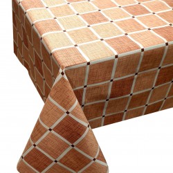 Τραπεζομάντηλο ΚΟΜΒΟΣ Καρό Polycotton Design-2 Beige 140x180 Τραπεζομάντηλο ΚΟΜΒΟΣ Καρό Polycotton Design-2 Beige 140x180