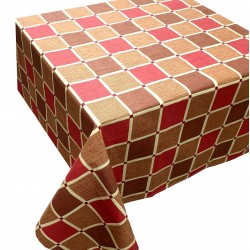 Τραπεζομάντηλο ΚΟΜΒΟΣ Καρό Polycotton Design-2 Red 140x180 Τραπεζομάντηλο ΚΟΜΒΟΣ Καρό Polycotton Design-2 Red 140x180