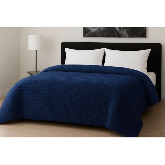 Κουβερτοπάπλωμα Le Blanc Flannel Comfort Σούπερ Υπέρδιπλο 260Χ240 700gsm RIB CUT Navy Κουβερτοπάπλωμα Le Blanc Flannel Comfort Σούπερ Υπέρδιπλο 260Χ240 700gsm RIB CUT Navy