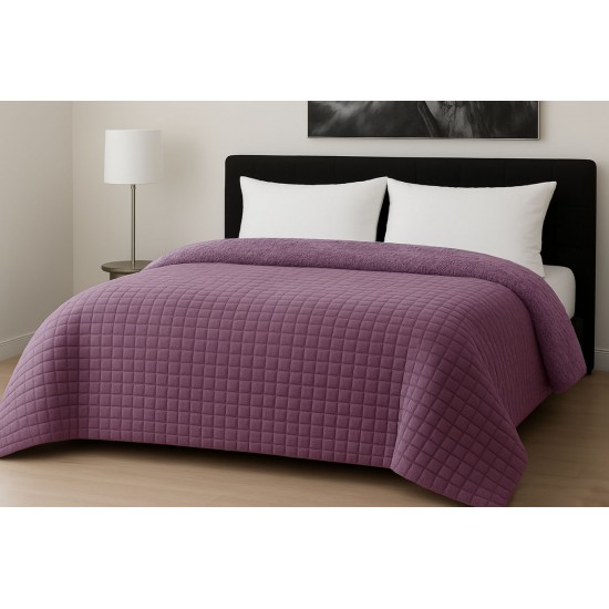 Κουβερτοπάπλωμα Le Blanc Flannel Comfort Σούπερ Υπέρδιπλο 260Χ240 700gsm RIB CUT Lilac Κουβερτοπάπλωμα Le Blanc Flannel Comfort Σούπερ Υπέρδιπλο 260Χ240 700gsm RIB CUT Lilac