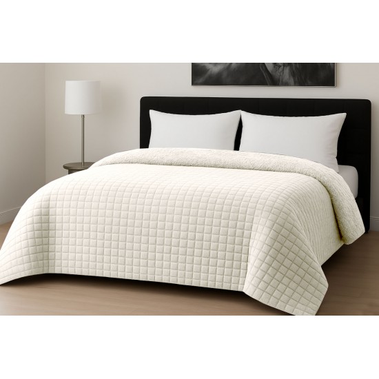 Κουβερτοπάπλωμα Le Blanc Flannel Comfort Σούπερ Υπέρδιπλο 260Χ240 700gsm RIB CUT Ivory Κουβερτοπάπλωμα Le Blanc Flannel Comfort Σούπερ Υπέρδιπλο 260Χ240 700gsm RIB CUT Ivory