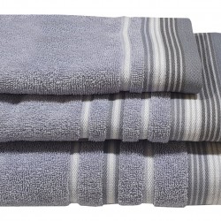 Πετσέτα ΚΟΜΒΟΣ Satin Stripe Πεννιέ 450γρ/m2 100% Cotton Χειρός Levanda 30x50