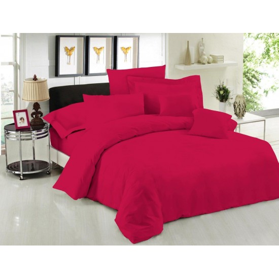 Σεντόνι Μεμονομένο LeBlanc Μονόχρωμο Polycotton 50/50 TC144 Cherry Μονό 170x270 Σεντόνι Μεμονομένο LeBlanc Μονόχρωμο Polycotton 50/50 TC144 Cherry Μονό 170x270