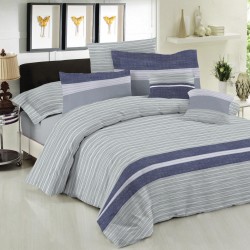 Σετ Κουβερλί Le Blanc Premium Cotton 100% Brooklyn Ice Μονό 160x240 Σετ Κουβερλί Le Blanc Premium Cotton 100% Brooklyn Ice Μονό 160x240