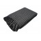 Ριχτάρι Υφαντό ΚΟΜΒΟΣ Βαμβακερό Ινδίας 1Θ Black - Light Grey 180x180