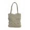 Τσάντα Macrame ΚΟΜΒΟΣ 100% Βαμβάκι Natural with zip 40x35