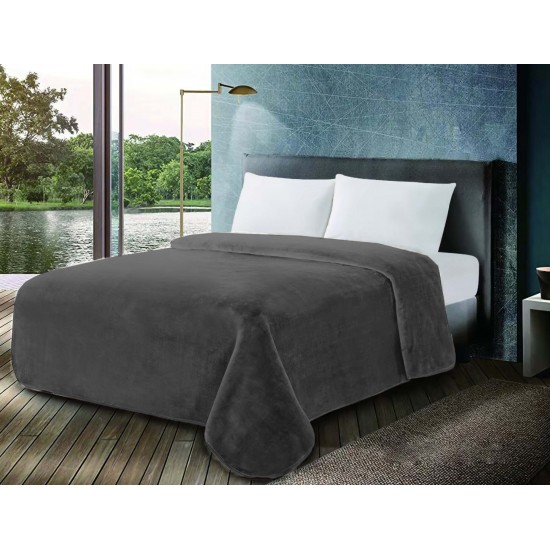 Κουβέρτα ΚΟΜΒΟΣ Βελουτέ 600gr Μονή 160x220 Chateua Grey Κουβέρτα ΚΟΜΒΟΣ Βελουτέ 600gr Μονή 160x220 Chateua Grey