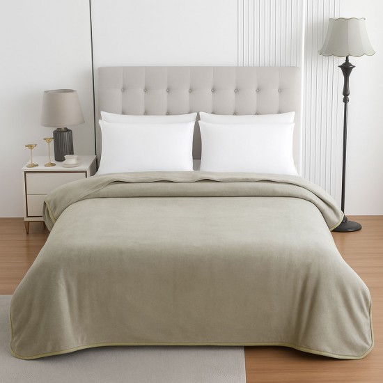Κουβέρτα Le Blanc Βελουτέ 550gr Μονή 160x220 Elephant Κουβέρτα Le Blanc Βελουτέ 550gr Μονή 160x220 Elephant