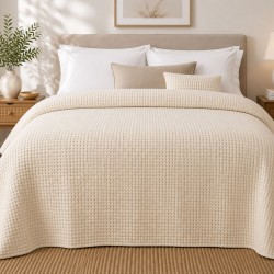 Κουβέρτα Πικέ Le Blanc Sanforized New Cotton Rich Μονή 170x250 Sand Κουβέρτα Πικέ Le Blanc Sanforized New Cotton Rich Μονή 170x250 Sand