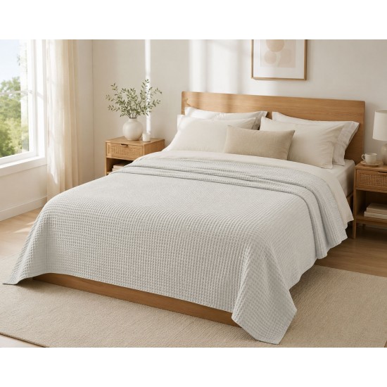 Κουβέρτα Πικέ LeBlanc Reactive Sanforized Cotton 100% Μονή 160x240 White