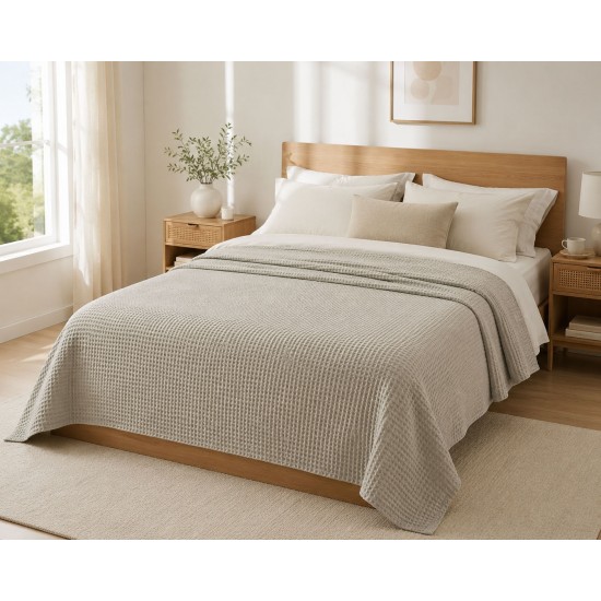Κουβέρτα Πικέ LeBlanc Reactive Sanforized Cotton 100% Υπέρδιπλη 230x250 Light Grey Κουβέρτα Πικέ LeBlanc Reactive Sanforized Cotton 100% Υπέρδιπλη 230x250 Light Grey