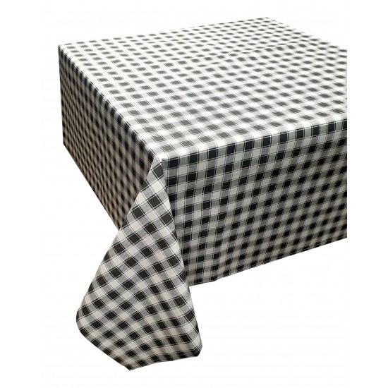 Τραπεζομάντηλο ΚΟΜΒΟΣ Καρό Polycotton Design-1 Grey 140x140 Τραπεζομάντηλο ΚΟΜΒΟΣ Καρό Polycotton Design-1 Grey 140x140