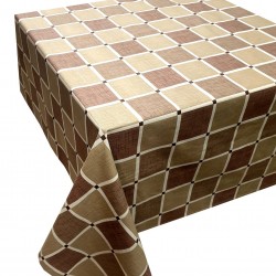 Τραπεζομάντηλο ΚΟΜΒΟΣ Καρό Polycotton Design-2 Olive 140x140 Τραπεζομάντηλο ΚΟΜΒΟΣ Καρό Polycotton Design-2 Olive 140x140