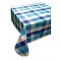Τραπεζομάντηλο ΚΟΜΒΟΣ Καρό Polycotton Design-3 Turquoise 140x140