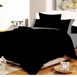 Σετ Σεντόνια ΚΟΜΒΟΣ Cotton Line Black - Grey Μονόχρωμα με Φάσα Μονά με λάστιχο 100x200+20 Σετ Σεντόνια ΚΟΜΒΟΣ Cotton Line Black - Grey Μονόχρωμα με Φάσα Μονά με λάστιχο 100x200+20