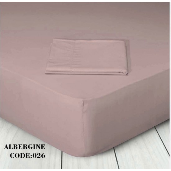 Μεμονωμένο Σεντόνι Υπέρδιπλο 160 x 200+25 Marwa 026 Albergine