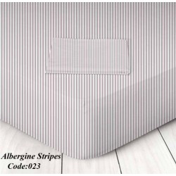 Μεμονωμένο Σεντόνι Υπέρδιπλο 160 x 200+25 Marwa Ριγέ Albergine 023 Μεμονωμένο Σεντόνι Υπέρδιπλο 160 x 200+25 Marwa Ριγέ Albergine 023