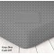 Μεμονωμένο Σεντόνι Υπέρδιπλο Marwa 160 x 200+25 Marwa 020 Πουά Γκρι