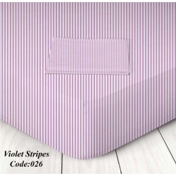 Μεμονωμένο Σεντόνι Υπέρδιπλο Marwa 160 x 200+25 026 Ριγέ Μωβ Μεμονωμένο Σεντόνι Υπέρδιπλο Marwa 160 x 200+25 026 Ριγέ Μωβ