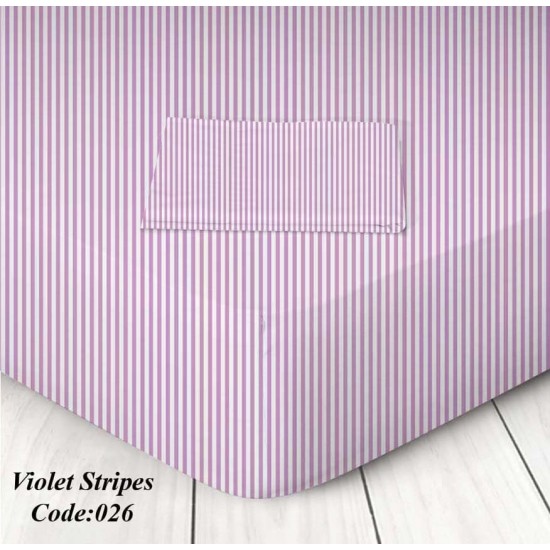 Μεμονωμένο Σεντόνι Υπέρδιπλο Marwa 160 x 200+25 026 Ριγέ Μωβ Μεμονωμένο Σεντόνι Υπέρδιπλο Marwa 160 x 200+25 026 Ριγέ Μωβ