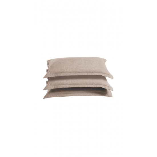 Ζεύγος Μαξιλαροθήκες 50×70cm Melios Home Mπεζ Σκούρο Ζεύγος Μαξιλαροθήκες 50×70cm Melios Home Mπεζ Σκούρο