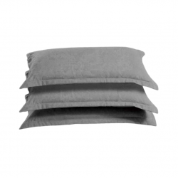 Ζεύγος Μαξιλαροθήκες 50×70cm  Melios Home  Γκρι/Σκούρο