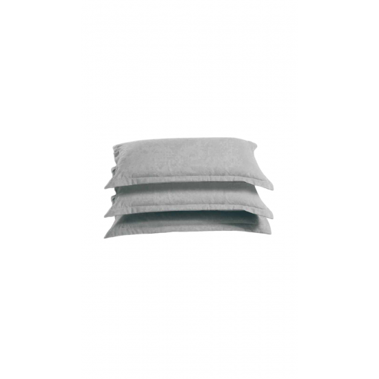 Ζεύγος Μαξιλαροθήκες 50×70cm Melios Home Γκρι Ζεύγος Μαξιλαροθήκες 50×70cm Melios Home Γκρι