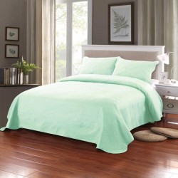 Σετ Κουβερλί Marwa Microfiber 220x240 Υπέρδιπλο Μονόχρωμο Μέντα Σετ Κουβερλί Marwa Microfiber 220x240 Υπέρδιπλο Μονόχρωμο Μέντα