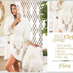 Σετ 3τεμ Μπουρνούζι +Πετσέτες Royal 400γρ/τμ Flora