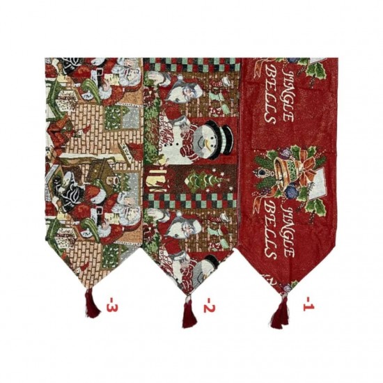 Τραβέρσα Χριστουγεννιάτικη 40 x 180 cm Santa Claus No-180 Τραβέρσα Χριστουγεννιάτικη 40 x 180 cm Santa Claus No-180