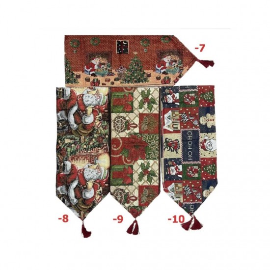 Τραβέρσα Χριστουγεννιάτικη 40 x 180 cm  Santa Claus No-207