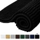  Σετ 2Τεμ Πατάκι Μπάνιου  chenil  50x80 /40x50 με υπόστρωμα σιλικόνης Μαύρο