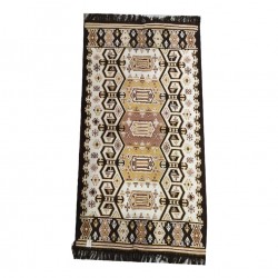 Χαλί  Δπλής όψης  80X150cm Έθνικ Καφέ Σχέδιο No-204