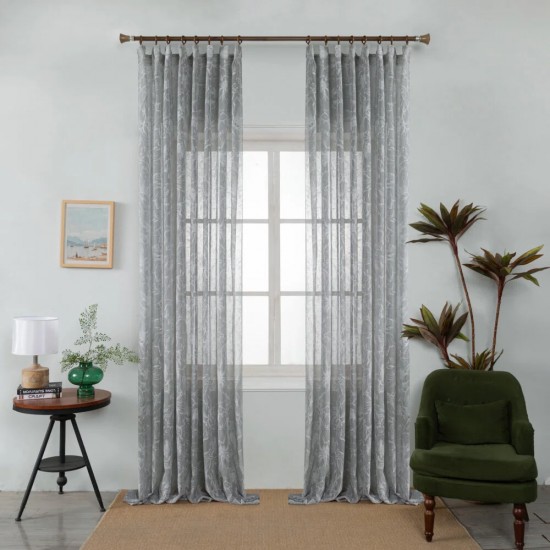 Ετοιμη Κουρτίνα Με Τρέσα Τεμάχιο 270Χ280cm 6041-11 Γκρί Ετοιμη Κουρτίνα Με Τρέσα Τεμάχιο 270Χ280cm 6041-11 Γκρί