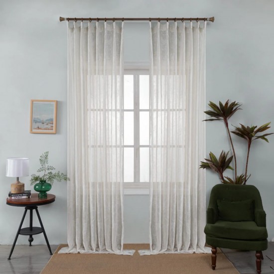 Ετοιμη Κουρτίνα Με Τρέσα Τεμάχιο 270Χ280cm 6041-14 Εκρού Ετοιμη Κουρτίνα Με Τρέσα Τεμάχιο 270Χ280cm 6041-14 Εκρού