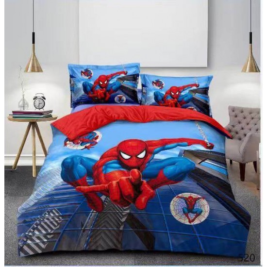 Σετ Σεντόνια Μονά με Λάστιχο 100x200x25 Spider-Man 520 Σετ Σεντόνια Μονά με Λάστιχο 100x200x25 Spider-Man 520