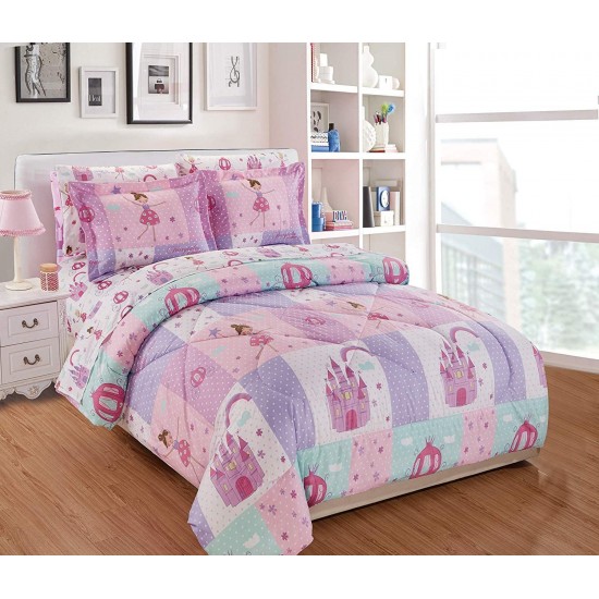 Πάπλωμα Παιδικό Μονό 160Χ240cm 100%Βαμβάκι 21052 Princess Castle Πάπλωμα Παιδικό Μονό 160Χ240cm 100%Βαμβάκι 21052 Princess Castle