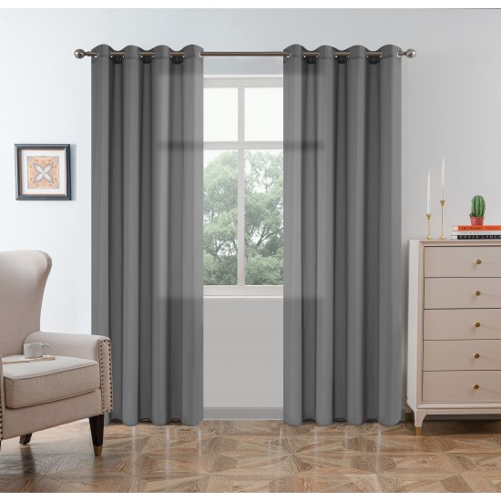 Ετοιμη Κουρτίνα Με Τρουκς Τεμάχιο 270Χ140cm Α6030-1