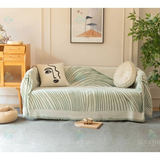 Ριχτάρι Πολυθρόνας Καναπέ 180x180cm Chenille Με Κρόσια C 3 -5