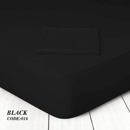 Μεμονωμένο Σεντόνι Υπέρδιπλο 220x260 Χωρίς Λάστιχο Marwa 016 Μαύρο Μεμονωμένο Σεντόνι Υπέρδιπλο 220x260 Χωρίς Λάστιχο Marwa 016 Μαύρο