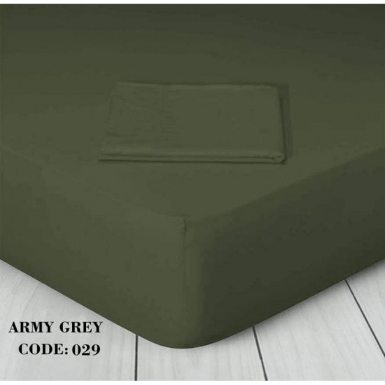 Μεμονωμένο Σεντόνι King Size 180 x 200+25 Marwa 029 Army Grey Μεμονωμένο Σεντόνι King Size 180 x 200+25 Marwa 029 Army Grey