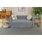 Ριχτάρι Τριθέσιου Καναπέ 180x280cm Chenille Με Κρόσια C 2-11 Γκρι
