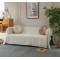 Ριχτάρι Τριθέσιου Καναπέ 180x280cm Chenille Με Κρόσια C 2-8 Εκρού