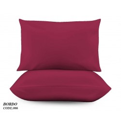 Σετ Μαξιλαροθήκες 50x70 Marwa 006 Bordo Σετ Μαξιλαροθήκες 50x70 Marwa 006 Bordo