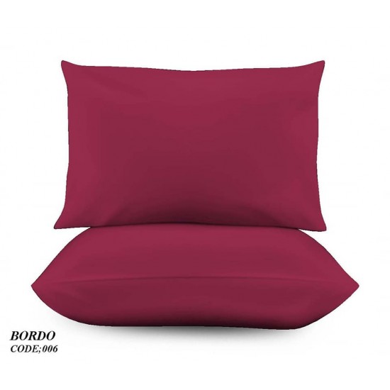 Σετ Μαξιλαροθήκες 50x70 Marwa 006 Bordo Σετ Μαξιλαροθήκες 50x70 Marwa 006 Bordo