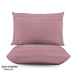 Σετ Μαξιλαροθήκες 50x70 Marwa 018 Ριγέ Κόκκινο 